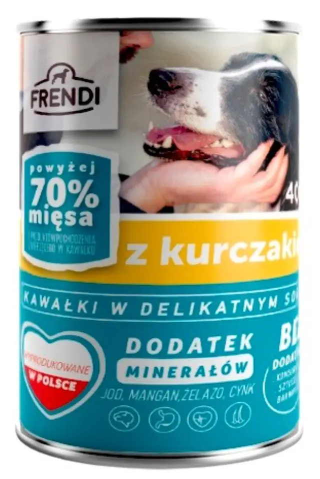 FRENDI with Chicken chunks in delicate sauce - wet dog food - 400g