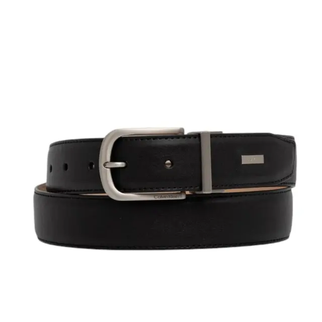 Ανδρική Δερμάτινη Ζώνη Calvin Klein LV04D7104G-VZZ Μαύρη Μαύρο - 115