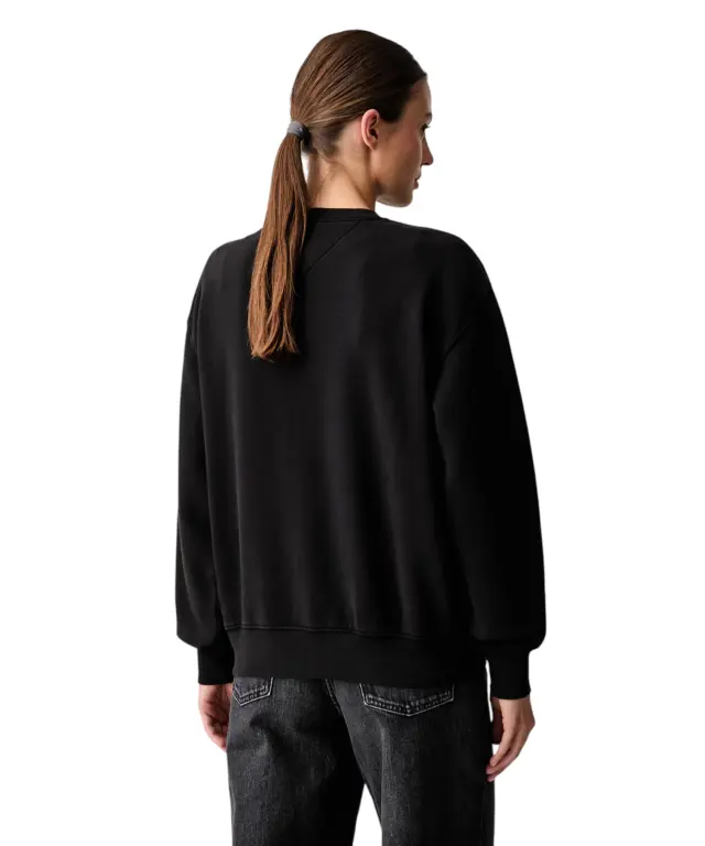Tommy Hilfiger - Γυναικείο Φούτερ Badge crew ext Regular Fit DW0DW23297-BDS Μαύρο 2
