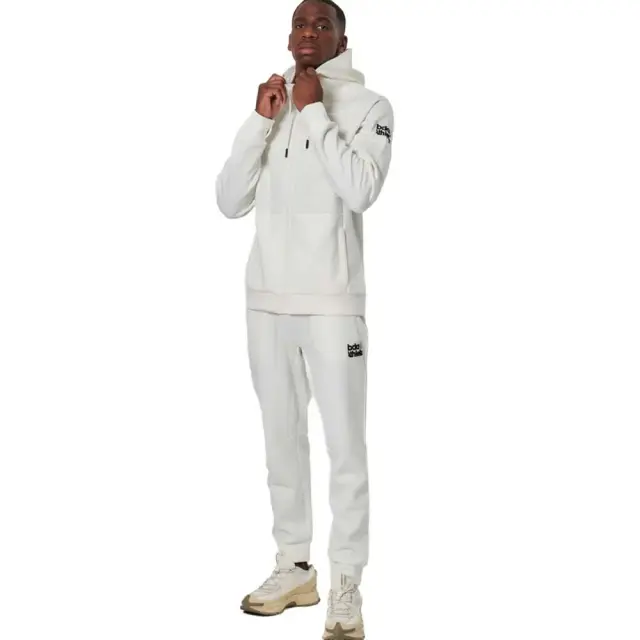 Body Action Men's Sport Gym Tech Zip Hoodie Άσπρο 073521-05A (Body Action) - XLarge 2