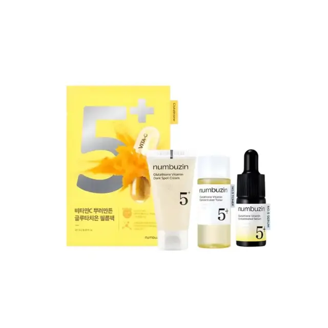 Numbuzin No.5 Glutathione Vitamin Trial Kit Σετ Περιποίησης Προσώπου για Λάμψη