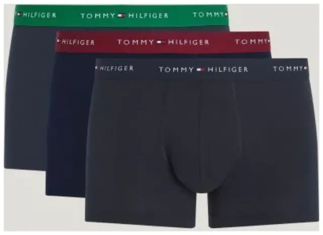 Tommy Hilfiger - Ανδρικά Μποξεράκια 3Pack Wb Trunk UM0UM02763-0SS Μπλε Ναυτικό - S