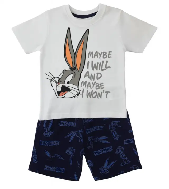 Πιτζάμα Καλοκαιρινή Bugs Bunny White 80102020011 - 6-7 Y (122cm)