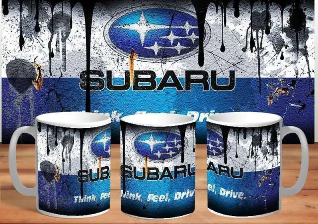 κούπα SUBARU κεραμική 330ml λευκη με συσκευασία δώρου " με δυνατότητα προσθήκης ονόματος η ευχές (fx)