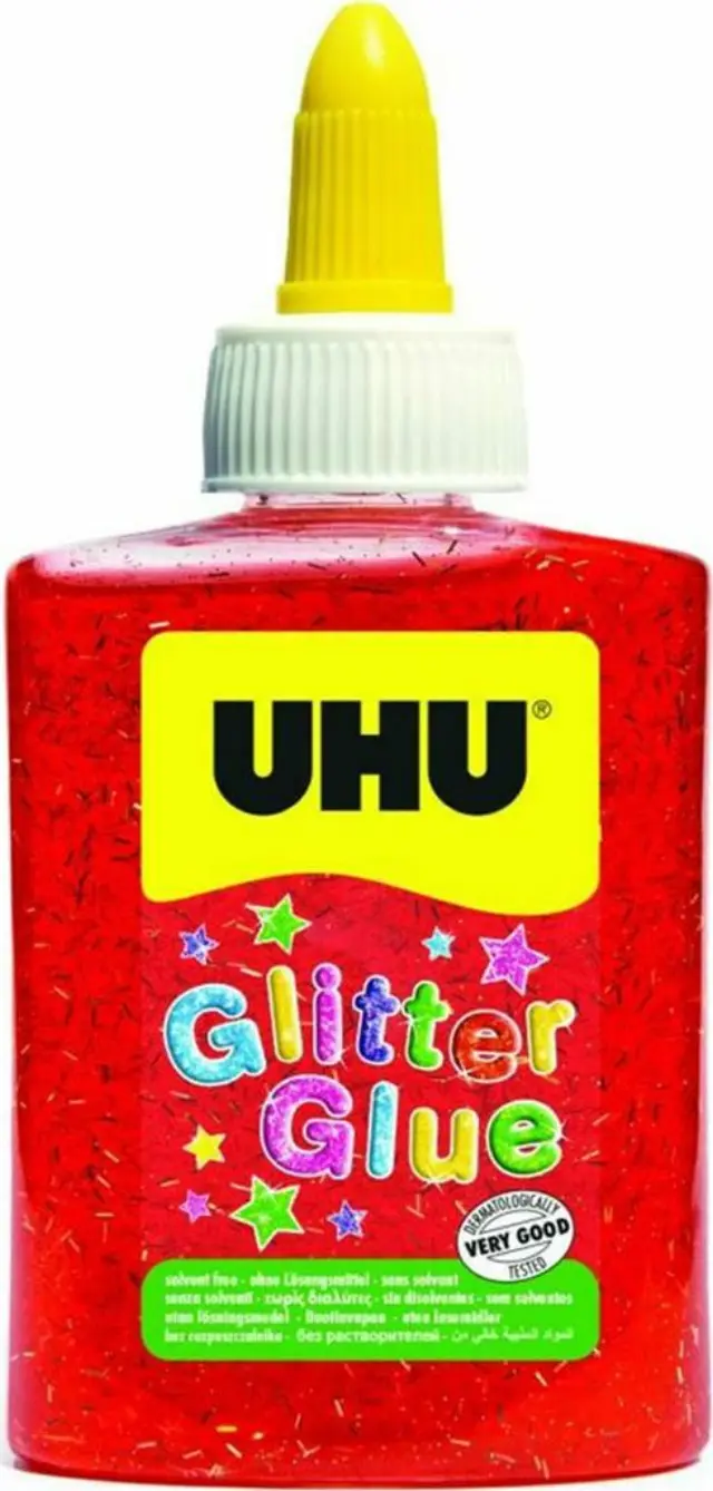 UHU Glitter Glue Χρυσόκολλα 90ml Κόκκινο/ 48211 (UHU)