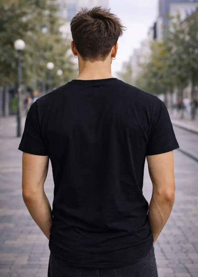 T-shirt Noshame® Μαύρο με τύπωμα - 142639 - XXL 2