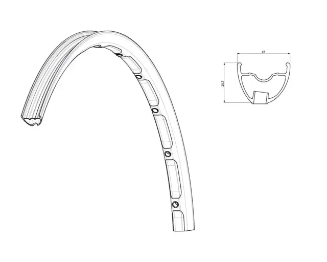 ΖΑΝΤΑ MAVIC CROSSMAX XL PRO LTD 27.5'' ΟΠΙΣΘΙΑ