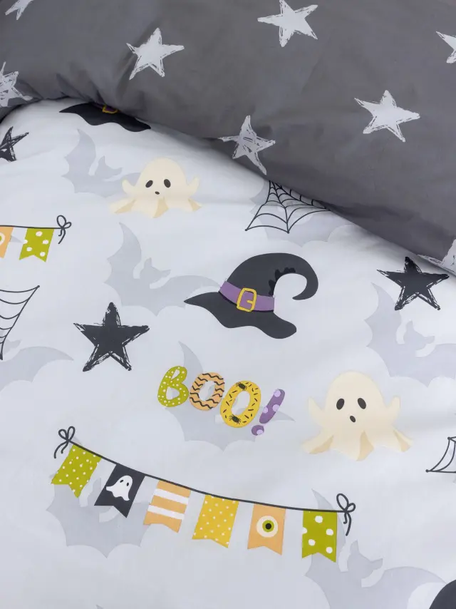 Σετ Σεντόνια 170x255 Μονά Nima Boo Multicolor 100% βαμβακερόΧωρίς Λάστιχο 2