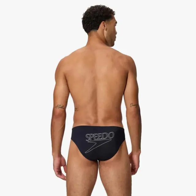 Speedo Men's Endurance+ Logo Brief 2.5inch Swim Slip Μαύρο 8A000163002 (Speedo) 2