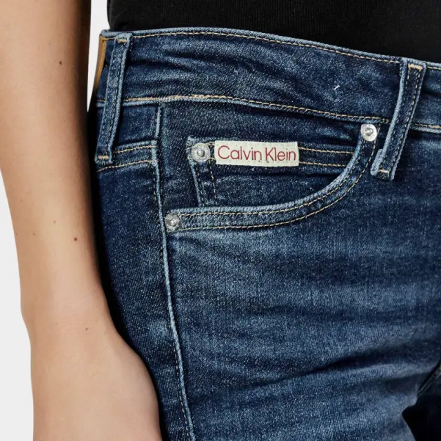 Calvin Klein - Γυναικείο Παντελόνι Jean Ck Skinny Fit J20J224491-1BJ Μπλε Σκούρο - W29 L32 3
