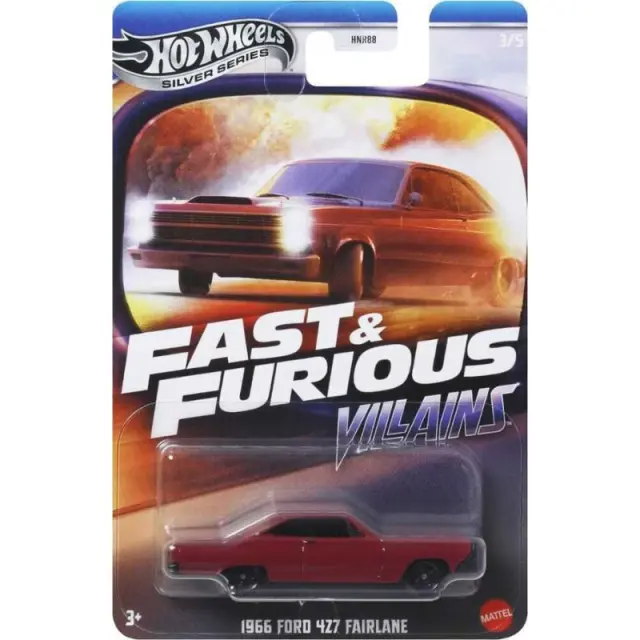 Mattel Hot Wheels Silver Series: Fast & Furious Villains - 1966 Ford 427 Fairlane