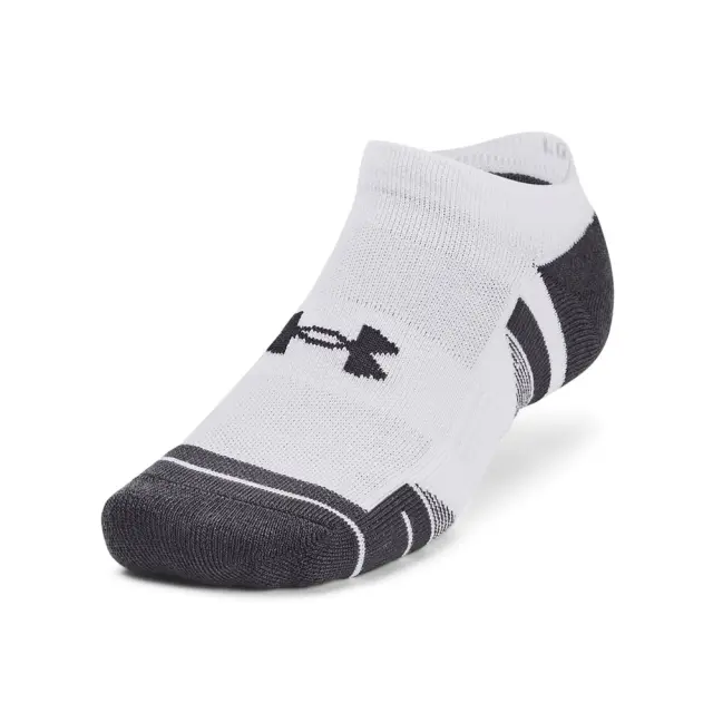 Under Armour Unisex Performance Tech 3 Pack No Show Socks Άσπρο 1379503-100 (Under Armour) - Large 2