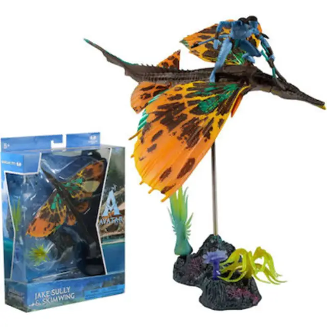 Mc Farlane Φιγούρα Avatar: The Way of Water Deluxe Large Action Figures Jake Sully + Skimwing (MCF16402)