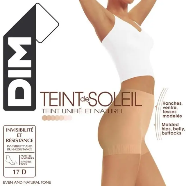 DIM Καλσόν Teint De Soleil Με Λαστέξ 17 Denier