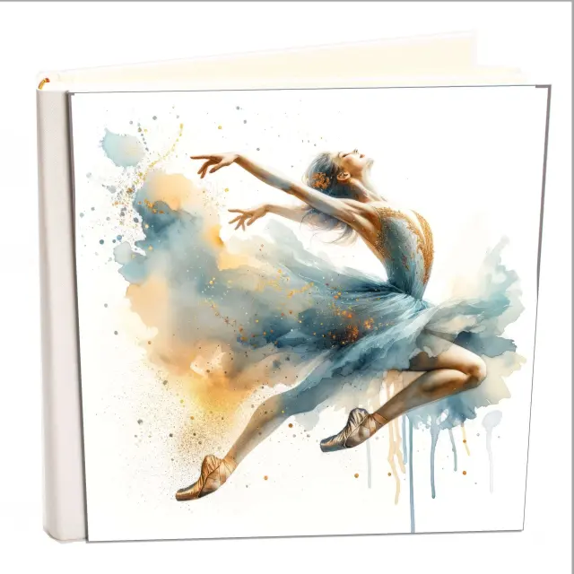 Άλμπουμ my album ballerina 01 boho style με ριζόχαρτο 35x35cm και κουτί άλμπουμ