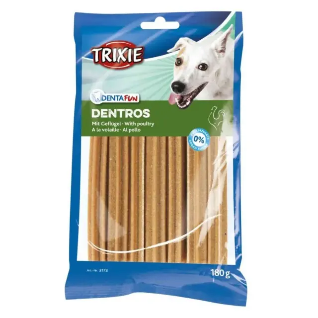 Trixie Dentafun Dentros Οδοντικές Λιχουδιές Σκύλου με Πουλερικά 7τμχ 180gr