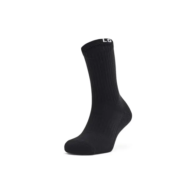 Under Armour Adult Unisex Core Crew 3 Pack Socks Μαύρο 1358345-001 (Under Armour) - Medium