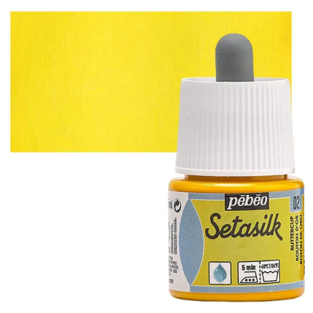 Pebeo Χρώμα Μεταξιού Setasilk - 02 Buttercup - 45ml