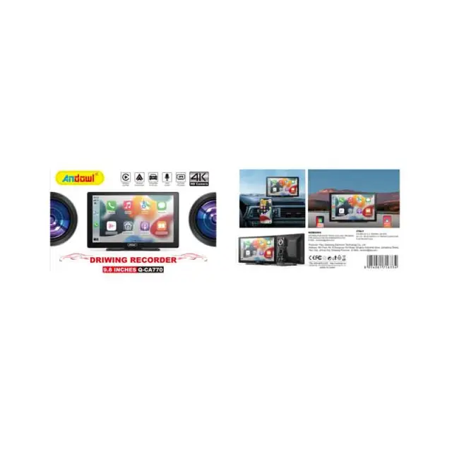 Andowl Κάμερα Καταγραφικό 9.8’’ 4K με Οθόνη Αφής Q-CA770 - Driving Recorder 0751102