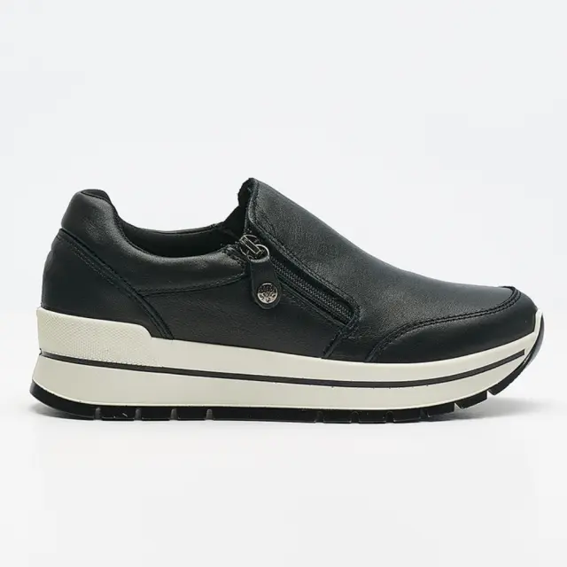 Imac Sneakers Γυναικείο δέρμα Μαύρο IMA/257650 N/NERO
