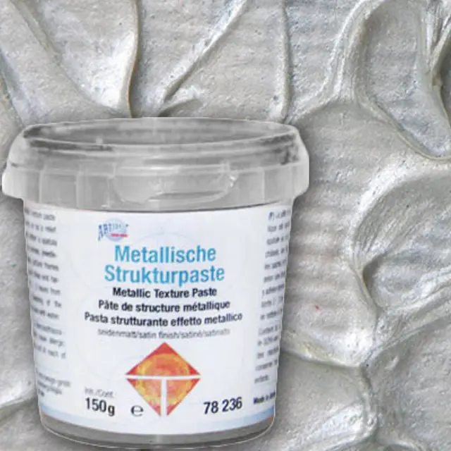 Ανάγλυφη Μεταλλική Πάστα - Silver - 150gr