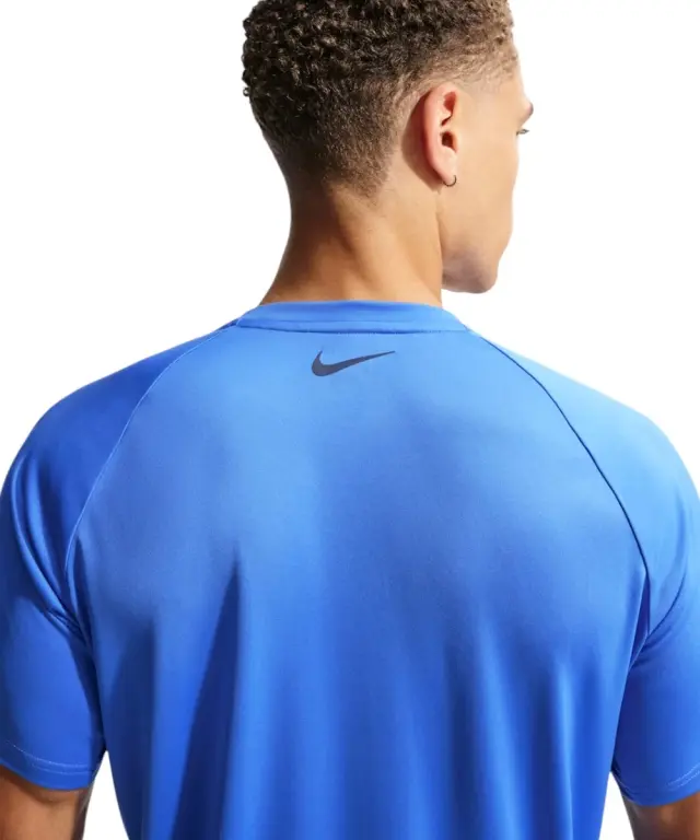 Nike - Ανδρική Αντηλιακή Μπλούζα Short Sleeve Hydroguard NESSG580-434 Μπλε 3