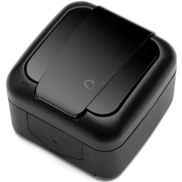 Palmiye Black (Quick Connection) Child Protected Earthed Socket