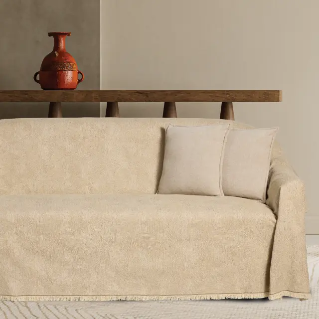 Ριχτάρι Τριθέσιο 180x300 Das Home 0315 Beige 55% Chenille-25% Cotton-20% Polyester