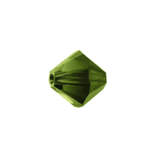 Swarovski 5328 XILION Bicone Dark Moss Green 8mm - 9τεμ