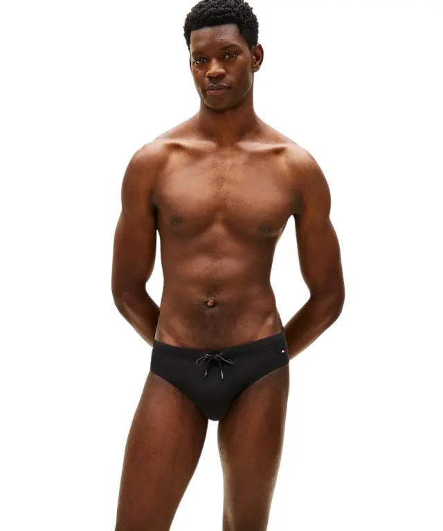 Tommy Hilfiger - Ανδρικό Μαγιό Σλιπ Essential Drawstring Brief UM0UM03726-BDS Μαύρο 2