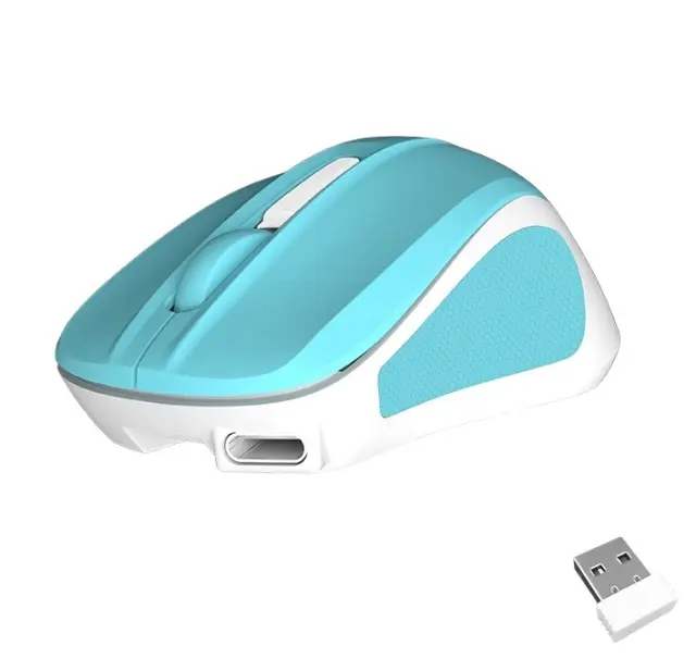 Meetion Silent Mini 2.4G Οπτικό Ασύρματο Ποντίκι (Κυανό) 17.001.0032 3