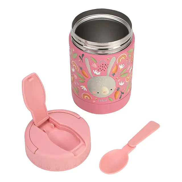 Sassi Ανοξείδωτος Θερμός Φαγητού 350ml Fluffy The Rabbit 2