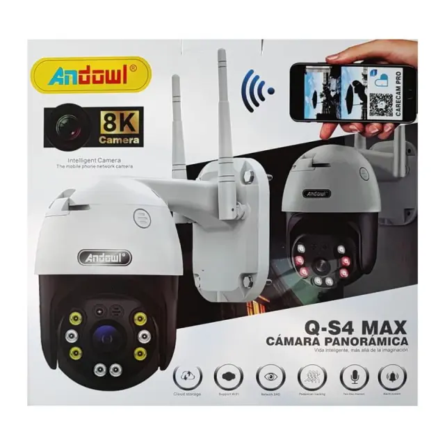 Andowl Q-S4 Max IP Κάμερα Παρακολούθησης Wi-Fi 3MP Full HD+ Αδιάβροχη με Μικρόφωνο - Panoramic Camera 75522 3