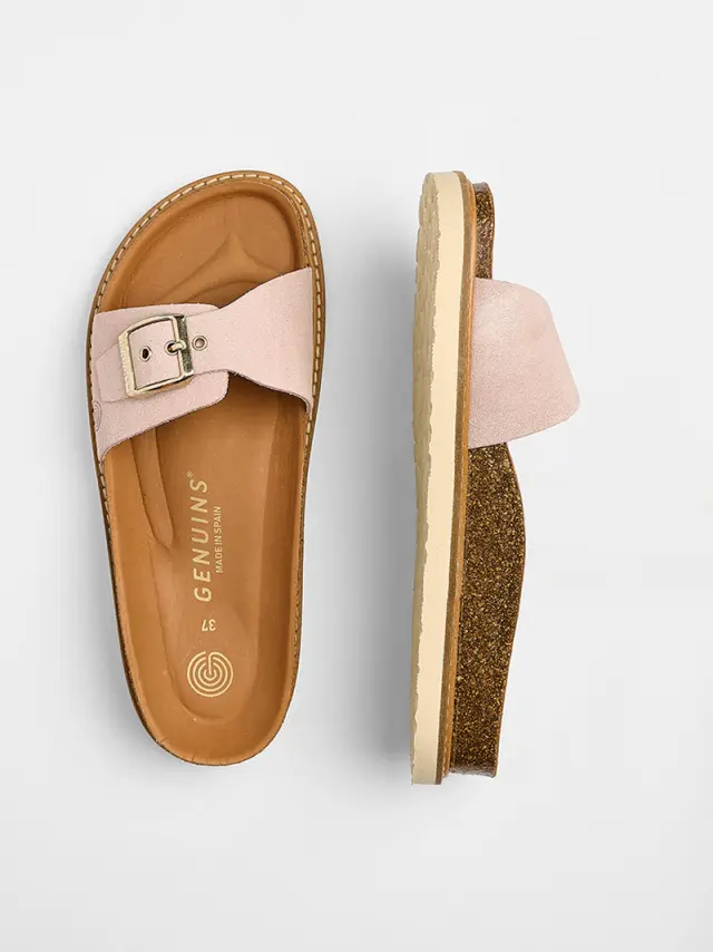 Genuins Πέδιλα Γυναικείο δέρμα Nubuck Ροζ GEN/TORONTO VELOUR G106263 ROSE 3