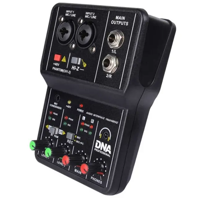 DNA MIX 2 analog mixer 2-channel Hi-Z USB audio interface 2