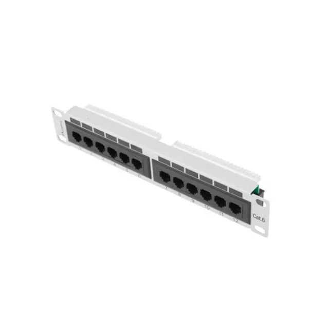 Lanberg Patch Panel 12port 1U 10" CAT.6 UTP Gray (PPU6-9012-S)