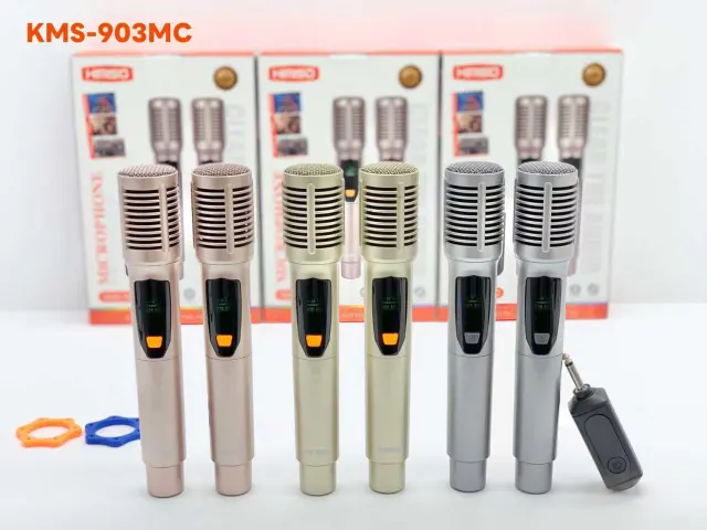 Σετ 2 ασύρματα μικρόφωνα - KMS-903MC - 509038 - Rose Gold 2