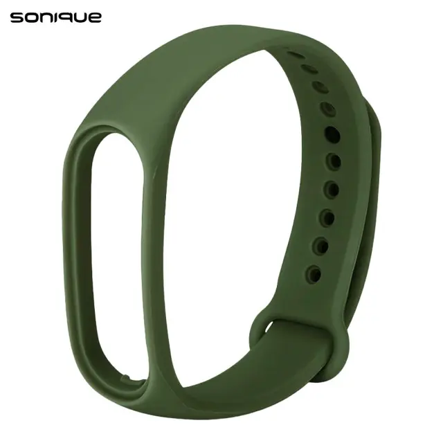 Λουράκι Σιλικόνης Sonique Color για Xiaomi Mi Band 3/4 - Χακί