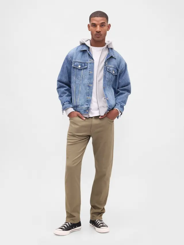 City Jean Παντελόνι σε Ίσια Γραμμή Flannel taupe