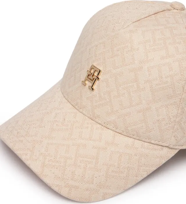 Tommy Hilfiger Γυναικείο Μεσαίο Καπέλο Jockey Monogram Jacq Cap Μπεζ 3