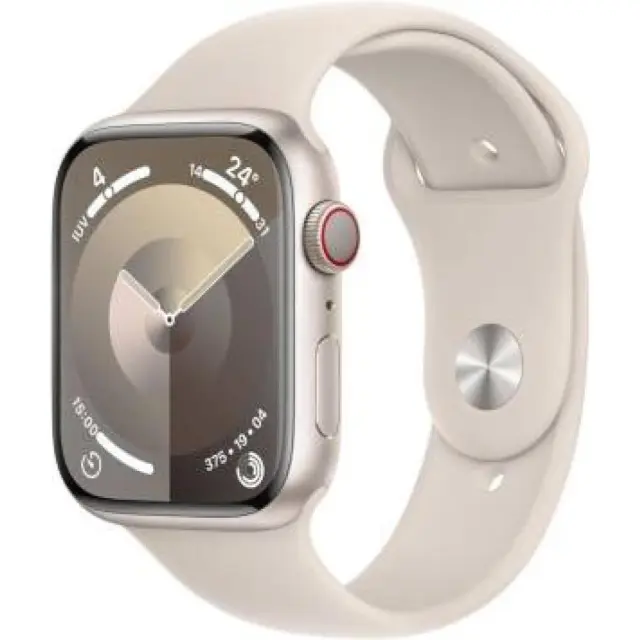 Apple Watch Serie9 Cell 45mm Aluminium StarLight Sport Band StarLight M/L