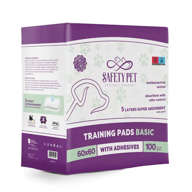 Safety Pet Basic Επιδαπέδιες Πάνες Σκύλου 60×60cm 100τμχ