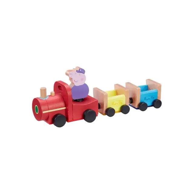 Ξύλινο τρενάκι Peppa Pig το Τρένο του Παππού Γουρουνάκι 2