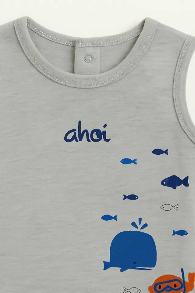 Φορμάκι Καλοκαρινό Αμάνικο Dolphin Venere Grey 8010688 - 12 M (80cm) 2