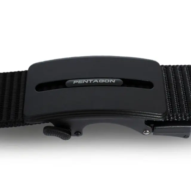 Pentagon Regal Belt 35mm "BLK"-Ζώνη Επιχειρησιακή Αγκράφα Μαύρη - 01-Black-Μαύρο 2