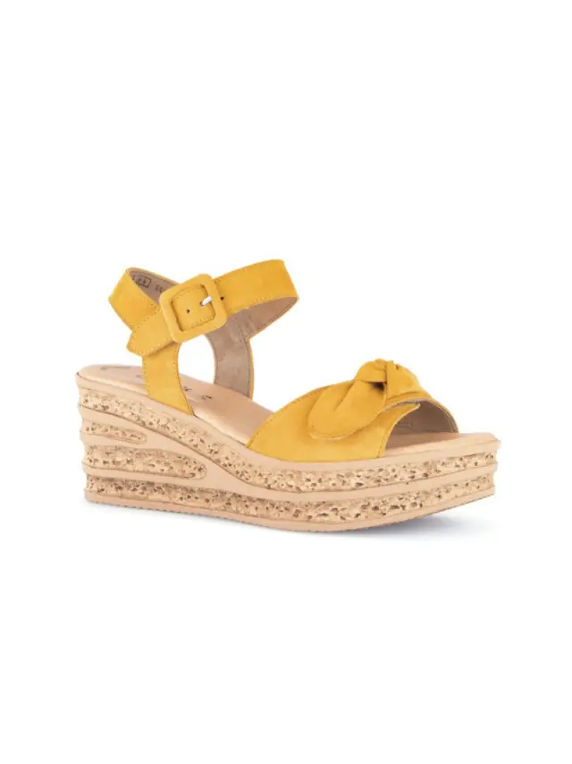 Gabor Πέδιλα Γυναικείο δέρμα Nubuck Κίτρινο GAB/44653 13-GOLDEN - 36 2