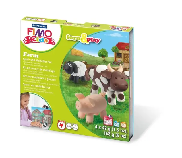 Πηλός Staedtler Fimo Kids Set Form & Play - Farm / 8034-01 (Staedtler)
