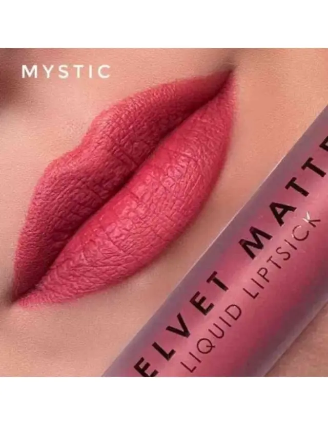 MUA Velvet Matte Liquid Lipstick Υγρό Ματ Κραγιόν Mystic 3ml 2