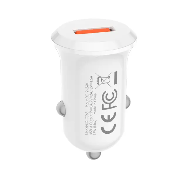 XO CC68 Mini Smart Single Φορτιστής Aυτοκινήτου QC18W 16.006.0364 2