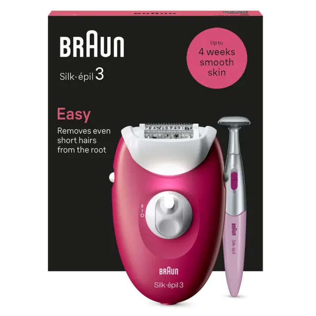 Braun SE3-202 Silk Epil 3 Σετ Αποτρίχωσης Epilator για Σώμα & Μπικίνι S71001369 2